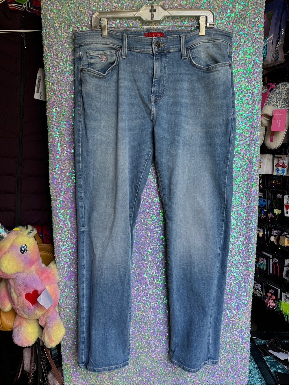 Guess Lincoln Light Blue Slim Straight Leg Jeans